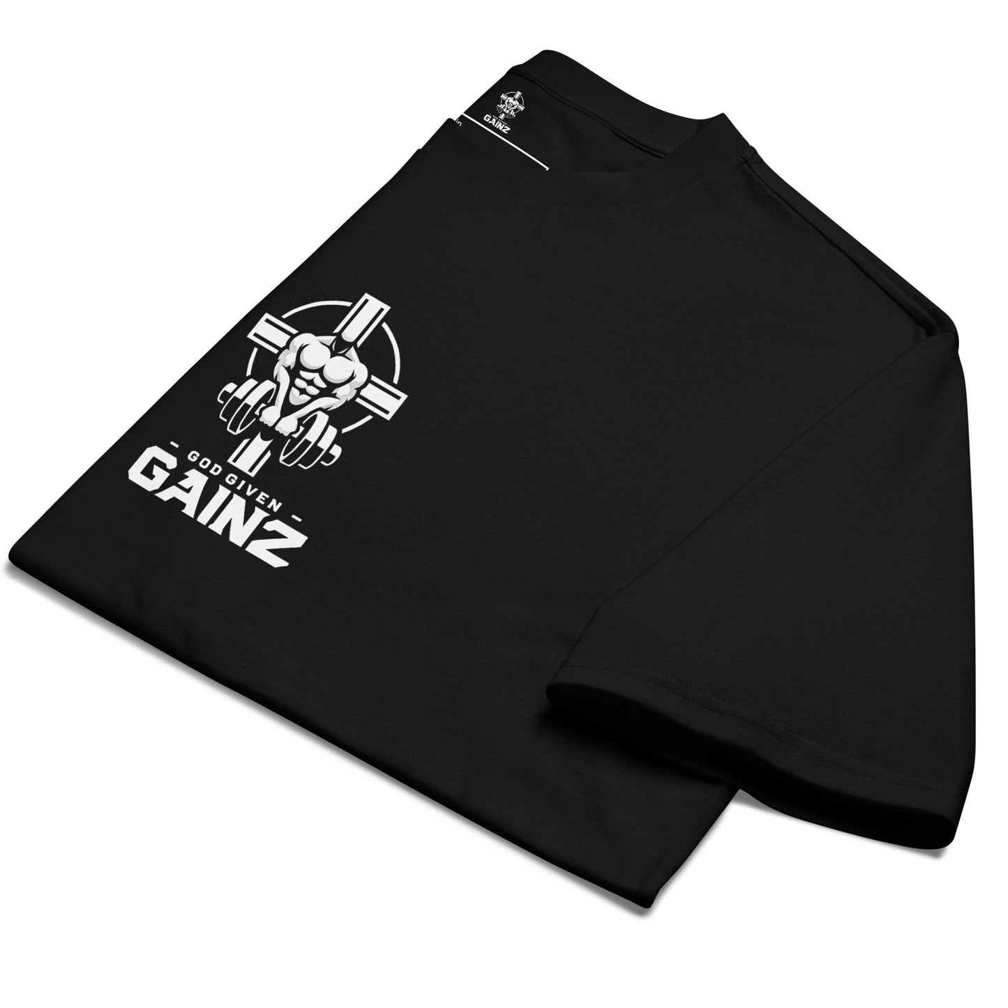 Oversized Christian Gym T-Shirt – Premium Heavyweight Faith x Fitness Tee | God Given Gainz