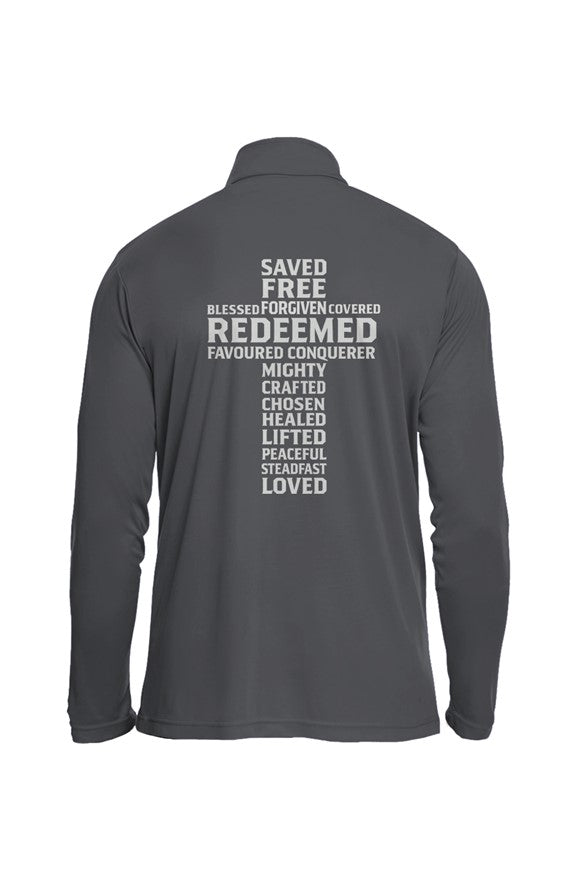 Mens Redeemed Performance Quarter-Zip | Christian Activewear