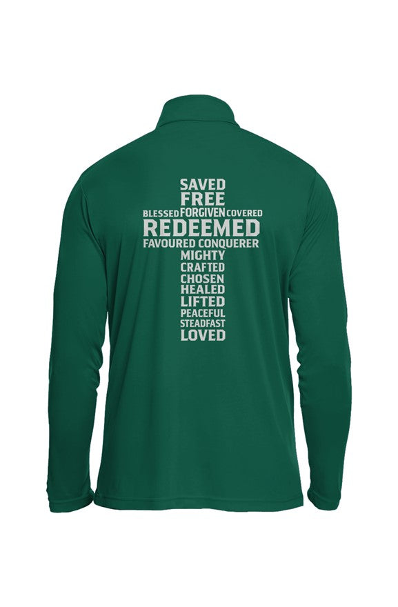 Mens Redeemed Performance Quarter-Zip | Christian Activewear