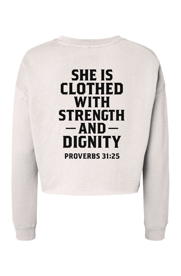 Strength & Dignity Crop Crew – Proverbs 31:25