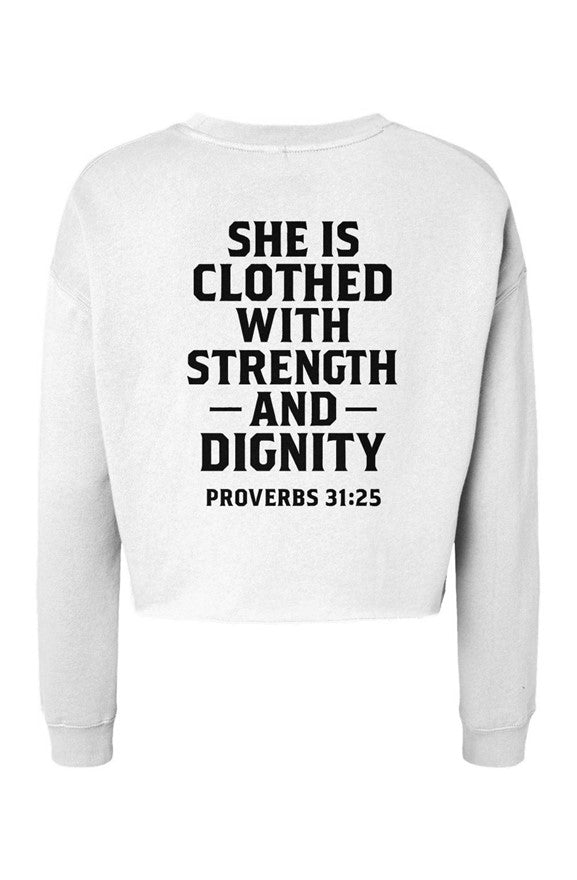Strength & Dignity Crop Crew – Proverbs 31:25