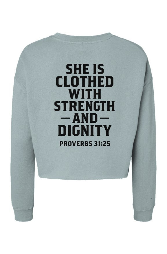 Strength & Dignity Crop Crew – Proverbs 31:25